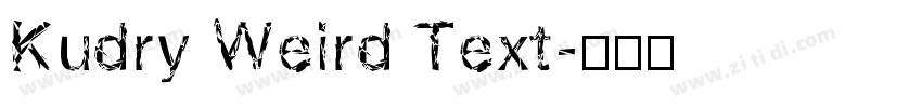 Kudry Weird Text字体转换